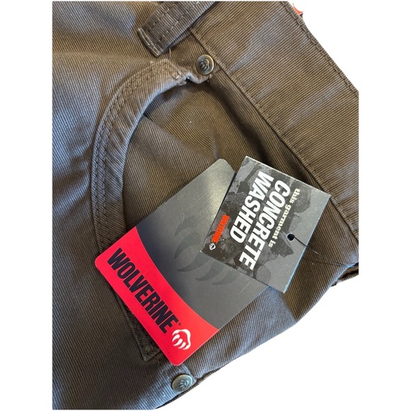 NEW WOLVERINE Terrain Concrete Washed Mechanic Shorts Size 42w L9 - Picture 3 of 5